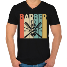 PRINTFASHION Babber - Férfi V-nyakú póló - Fekete