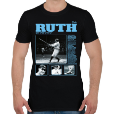 PRINTFASHION Babe Ruth - baseball - Férfi póló - Fekete