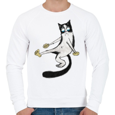 PRINTFASHION babett - Férfi pulóver - Fehér férfi pulóver, kardigán