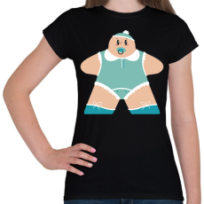 PRINTFASHION Baby baba - Női póló - Fekete