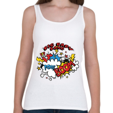 PRINTFASHION Baby Boom - Női atléta - Fehér női trikó