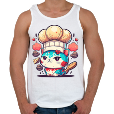 PRINTFASHION Baby cat - Férfi atléta - Fehér