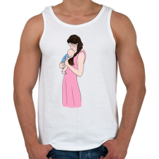 PRINTFASHION Baby - Férfi atléta - Fehér atléta, trikó