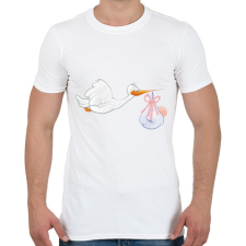 PRINTFASHION Baby - Férfi póló - Fehér férfi póló