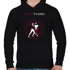 PRINTFASHION BachaTango táncos S0201-forBlack - Férfi kapucnis pulóver - Fekete