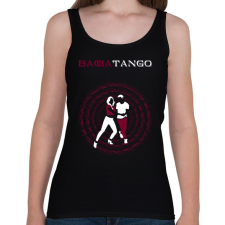 PRINTFASHION BachaTango táncos S0201-forBlack - Női atléta - Fekete női trikó