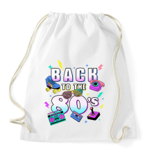 PRINTFASHION Back to the 80's - Sportzsák, Tornazsák - Fehér tornazsák