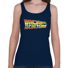 PRINTFASHION Back To The Culture - Női atléta - Sötétkék női trikó