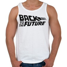 PRINTFASHION Back to the future - Férfi atléta - Fehér atléta, trikó