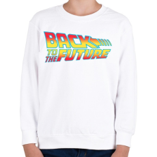 PRINTFASHION Back To The Future - Gyerek pulóver - Fehér