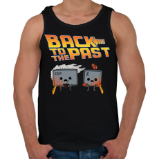 PRINTFASHION Back to the past ctrl+z - Férfi atléta - Fekete