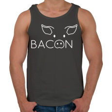 PRINTFASHION Bacon - Férfi atléta - Sötétszürke