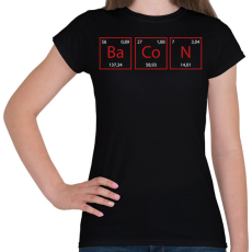 PRINTFASHION BaCoN - Női póló - Fekete