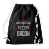 PRINTFASHION Bacon - Sportzsák, Tornazsák - Fekete
