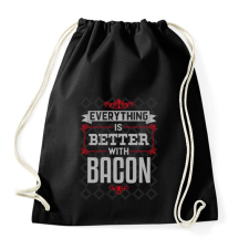 PRINTFASHION Bacon - Sportzsák, Tornazsák - Fekete tornazsák