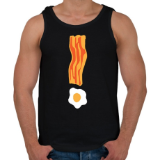 PRINTFASHION Bacon tojás - Férfi atléta - Fekete