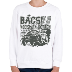 PRINTFASHION Bácsi kocsinak lőttek - Gyerek pulóver - Fehér
