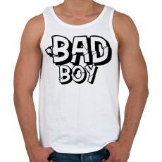 PRINTFASHION bad boy - Férfi atléta - Fehér