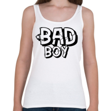 PRINTFASHION bad boy - Női atléta - Fehér női trikó