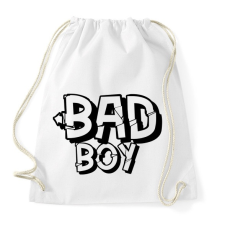 PRINTFASHION bad boy - Sportzsák, Tornazsák - Fehér tornazsák