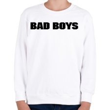 PRINTFASHION BAD BOYS - Gyerek pulóver - Fehér gyerek pulóver, kardigán