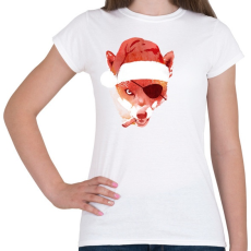 PRINTFASHION Bad santa - Női póló - Fehér