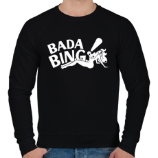 PRINTFASHION bada bing - Férfi pulóver - Fekete