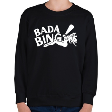 PRINTFASHION bada bing - Gyerek pulóver - Fekete