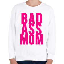 PRINTFASHION Badass moms - Gyerek pulóver - Fehér gyerek pulóver, kardigán