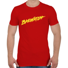 PRINTFASHION BAEwatch - Férfi póló - Piros