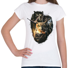 PRINTFASHION Baglyok - Női póló - Fehér női póló