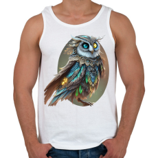 PRINTFASHION bagoly1kész - Férfi atléta - Fehér