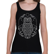 PRINTFASHION Bagoly az erdőben - Női atléta - Fekete