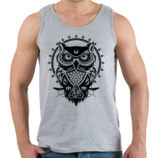 PRINTFASHION Bagoly - Férfi atléta - Sport szürke atléta, trikó