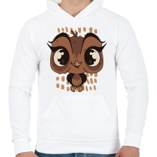 PRINTFASHION Bagoly - Férfi kapucnis pulóver - Fehér női pulóver, kardigán