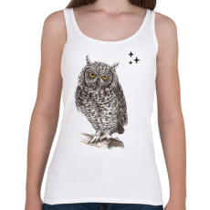 PRINTFASHION bagoly - Női atléta - Fehér