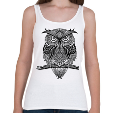 PRINTFASHION bagoly - Női atléta - Fehér