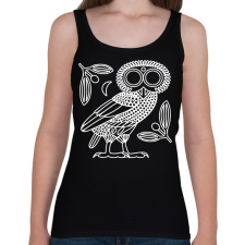 PRINTFASHION Bagoly - Női atléta - Fekete női trikó