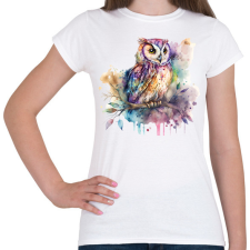 PRINTFASHION Bagoly - Női póló - Fehér női póló