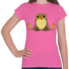 PRINTFASHION Bagoly - Női póló - Rózsaszín