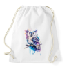PRINTFASHION Bagoly  - Sportzsák, Tornazsák - Fehér