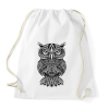 PRINTFASHION Bagoly - Sportzsák, Tornazsák - Fehér