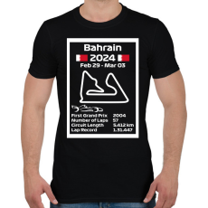 PRINTFASHION Bahrain grand prix - Férfi póló - Fekete