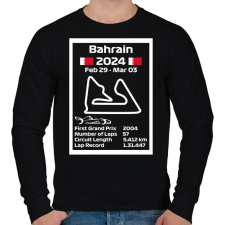 PRINTFASHION Bahrain grand prix - Férfi pulóver - Fekete férfi pulóver, kardigán