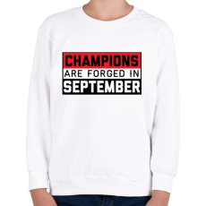 PRINTFASHION Bajnokok - Gyerek pulóver - Fehér
