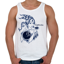 PRINTFASHION bak - Férfi atléta - Fehér atléta, trikó