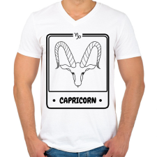 PRINTFASHION bak - Férfi V-nyakú póló - Fehér férfi póló