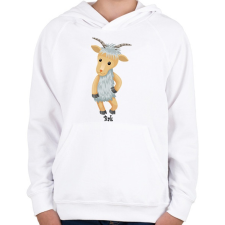 PRINTFASHION Bak - Gyerek kapucnis pulóver - Fehér gyerek pulóver, kardigán