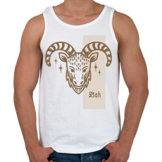 PRINTFASHION Bak horoszkóp - Férfi atléta - Fehér