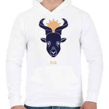 PRINTFASHION Bak minta - Férfi kapucnis pulóver - Fehér női pulóver, kardigán